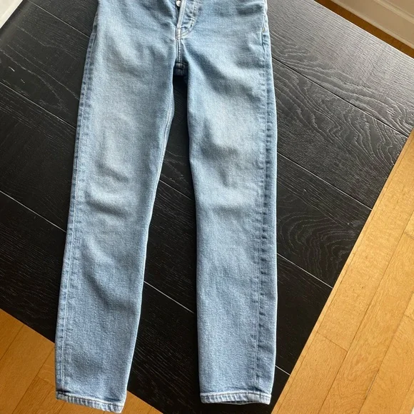 ReDone Jeans / High Rise Ankle Crop / color 'Mid 90s' / size 26